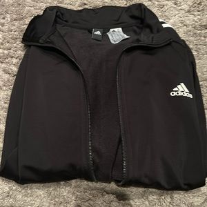 Adidas old school black and white jacket  XL mens